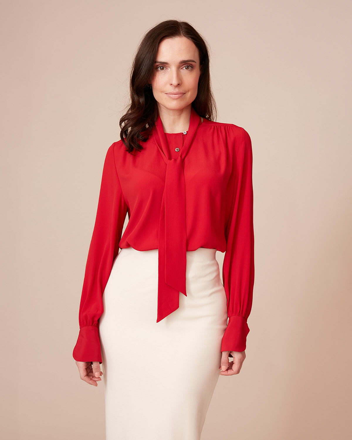 "#color_Ruby|Daphne is 5'9", wearing a size S