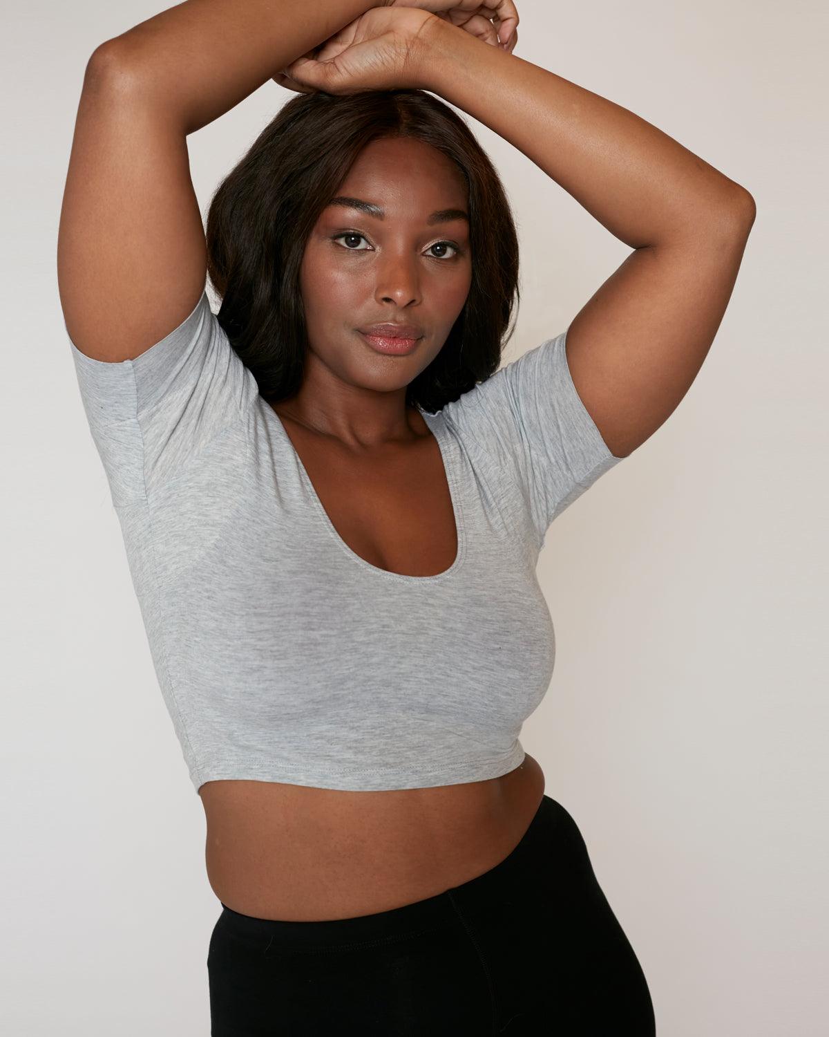 "#color_HEATHER GREY|Tolu is 5'7.5" and wears a size M