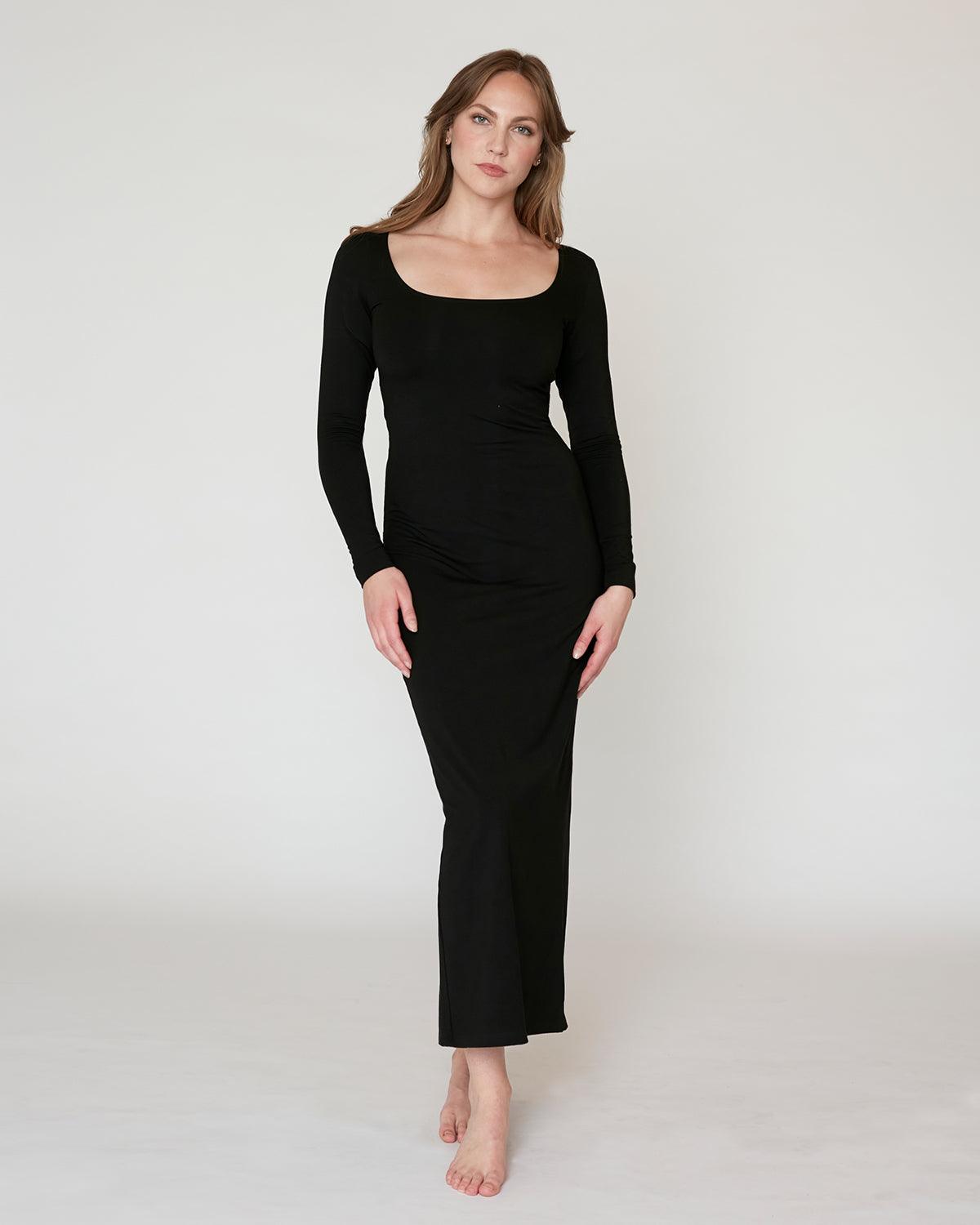 The Long Sleeve Square Neck Dress