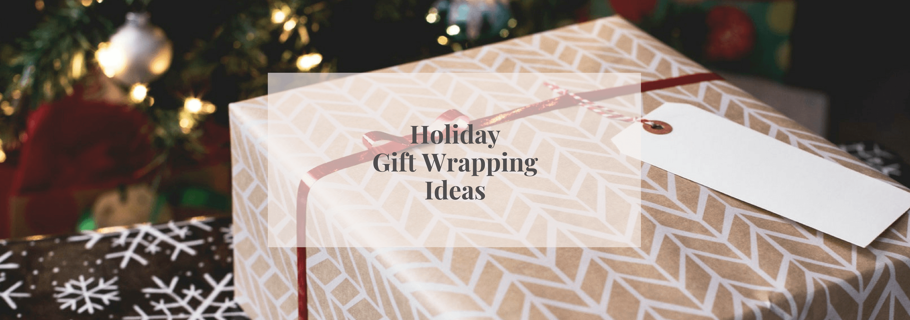 Holiday Gift Wrapping Ideas - Numi