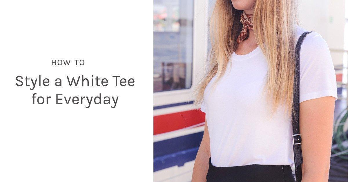 Styling a White T-shirt for everyday wear - Numi