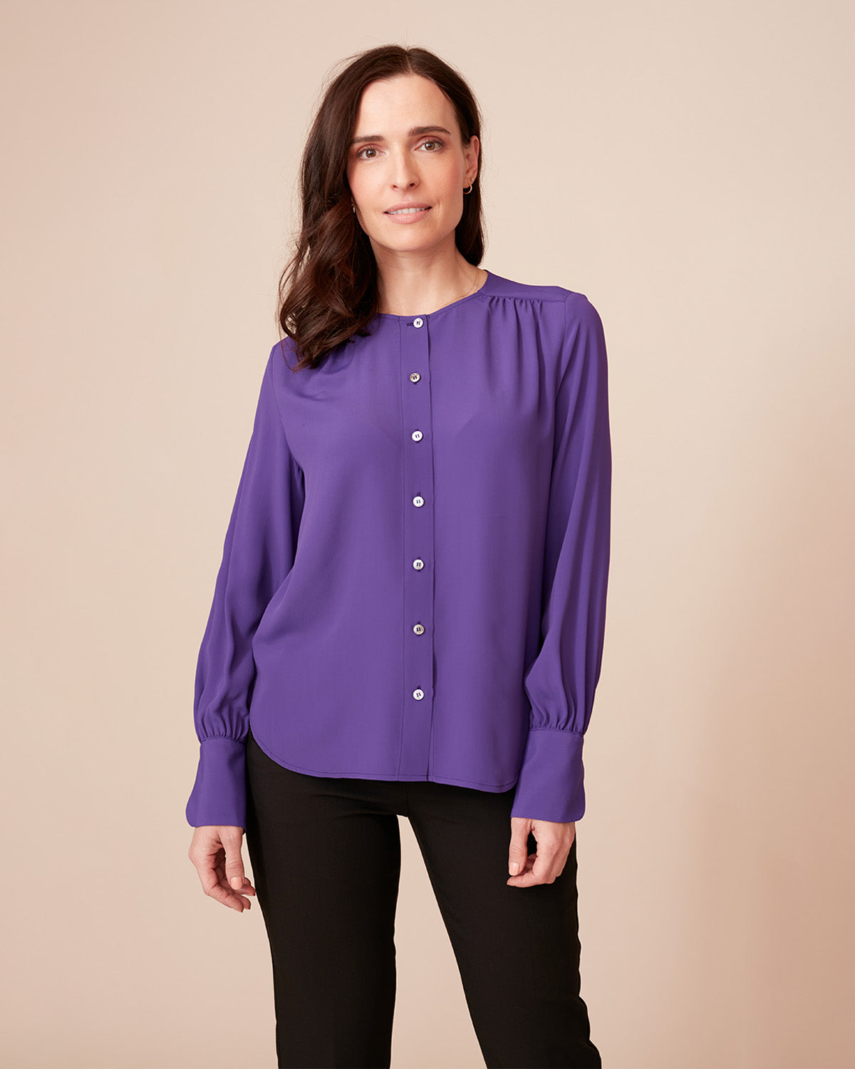 "#color_Amethyst|Daphne is 5'9", wearing a size S