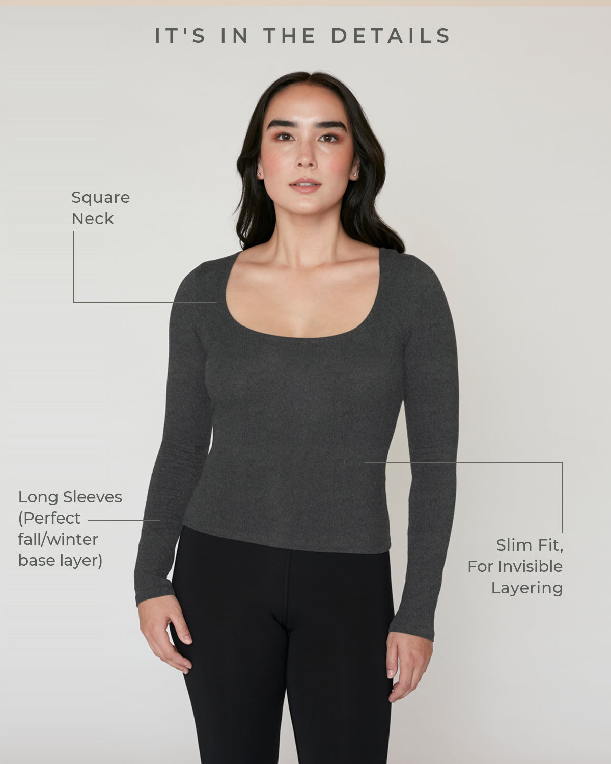 The Long Sleeve Square Neck