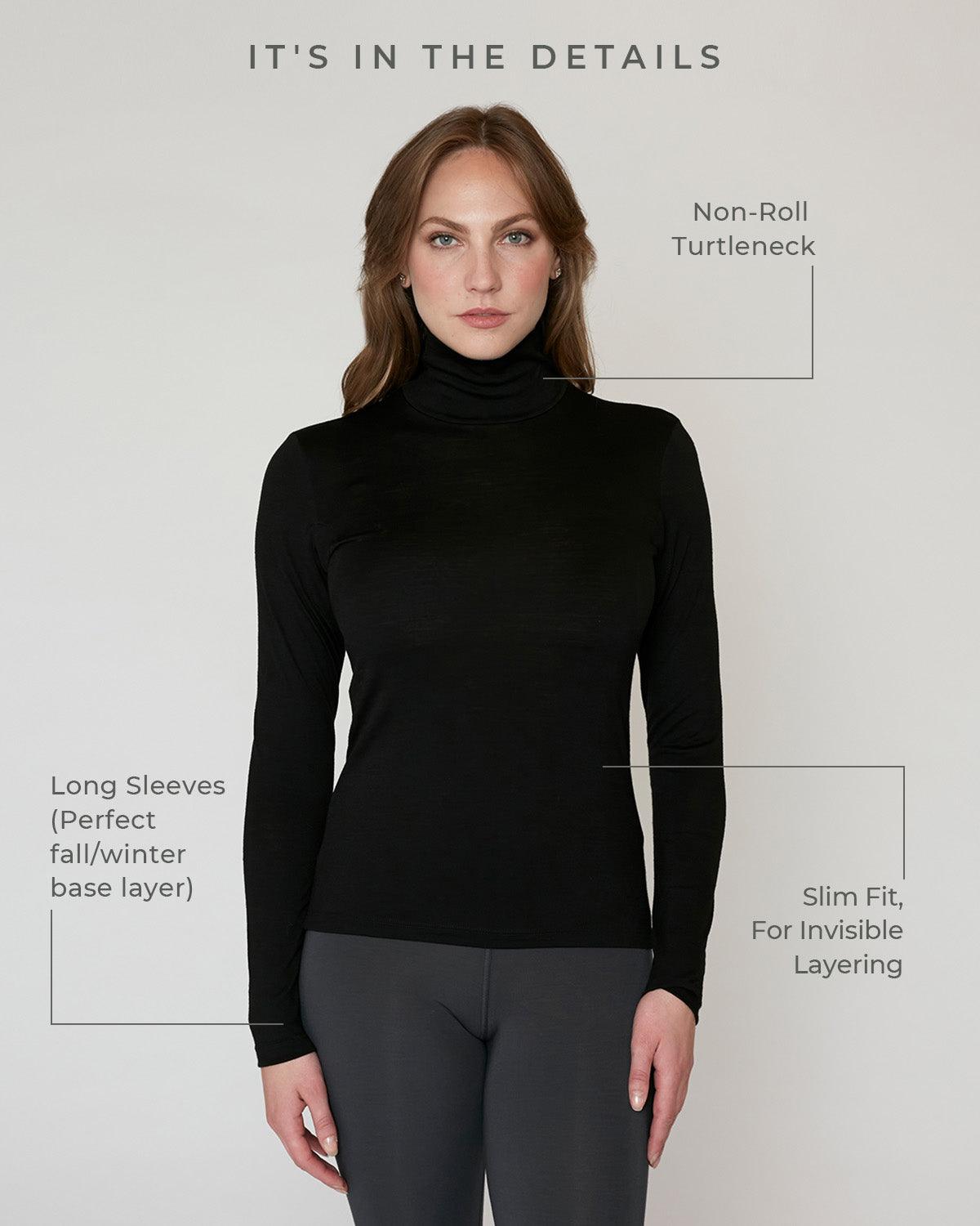 The Merino Wool Turtleneck Undershirt - Numi