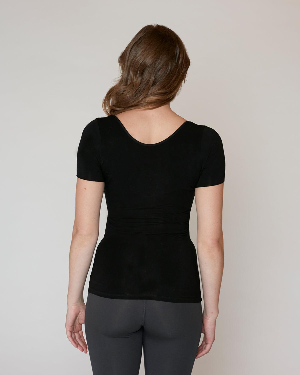 "#color_black| Siobhan is 5'8.5" and wears a size S
