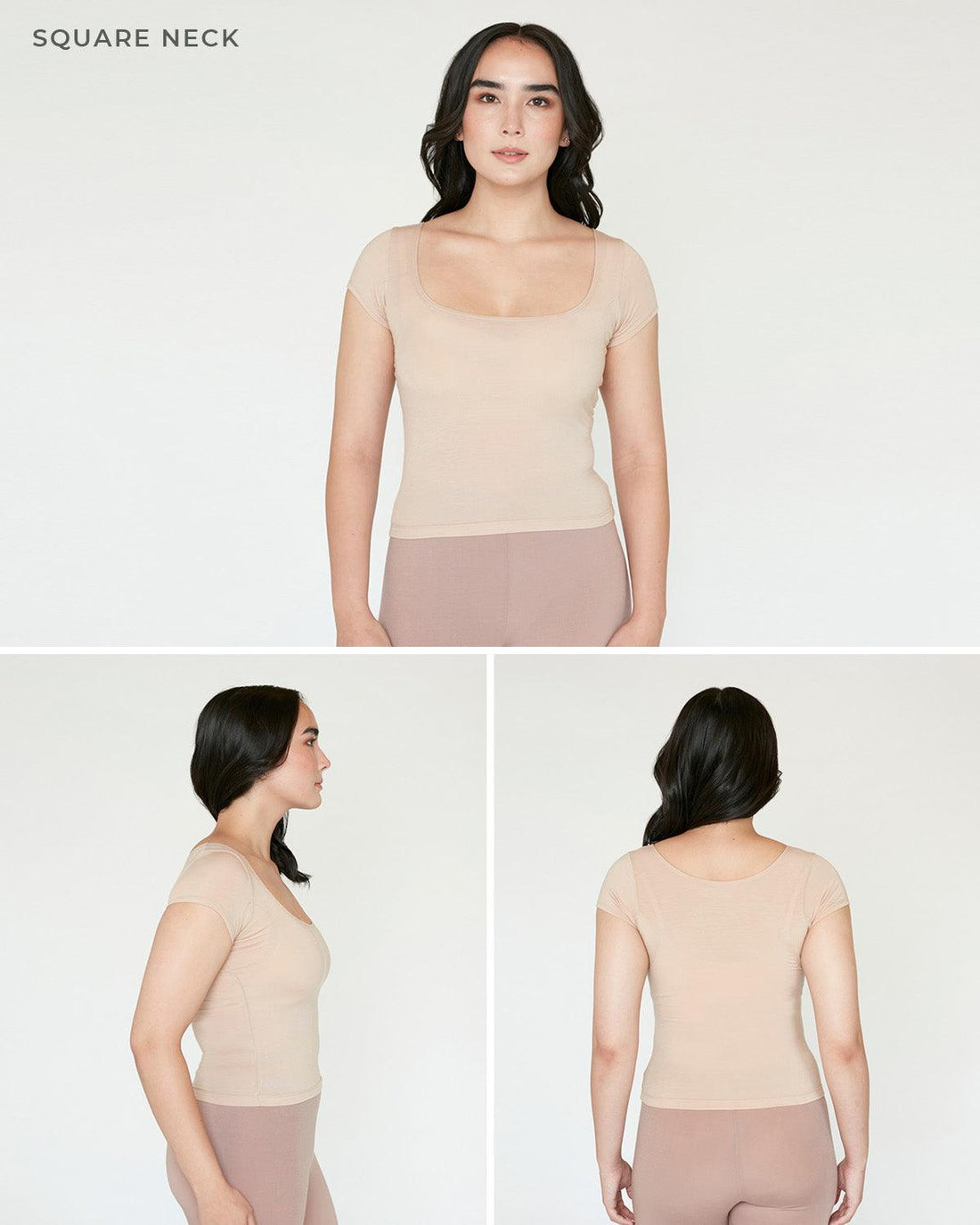 The Square Neck Cap Sleeve Undershirt